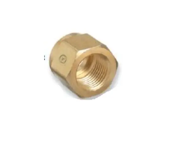 Western Brass .830"-14 Ngo Rh Female Carbon Dioxide Nut (Cga-320, Co-2) 1