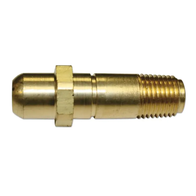 Western Brass Nipple: 1/4" Npt × 2 1/16", Cga-555 Compliant (Part #73) 1