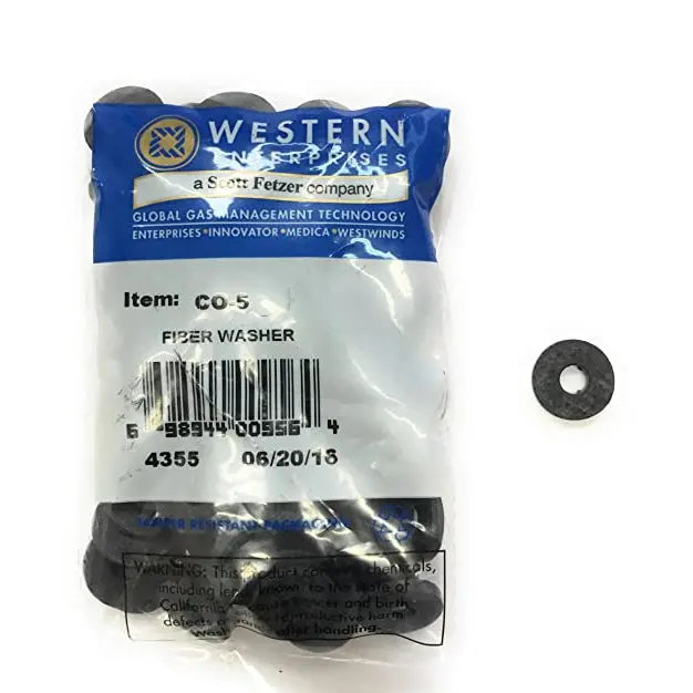 Western Fiber Washer Pack, Cga-320 Co₂ Compatible, 100 Per Pack – Model Co-5 1