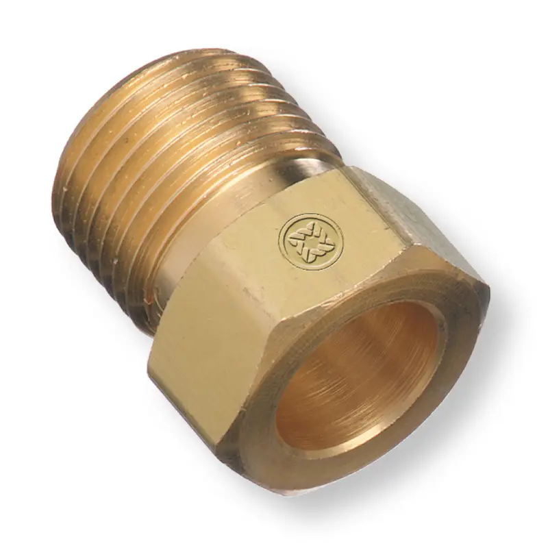 Western Industrial Brass Regulator Inlet Nut For Oxygen Mixtures (Cga-296, Cga-29-2) 1