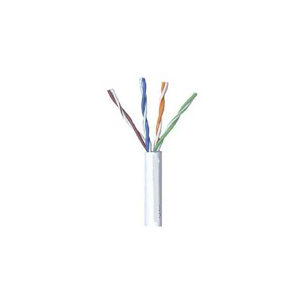 White Cat5E Plenum Cmp Ethernet Cable – 24 Awg, 4-Pair, 350 Mhz, Fire-Rated Pvc, Sold By The Foot 1