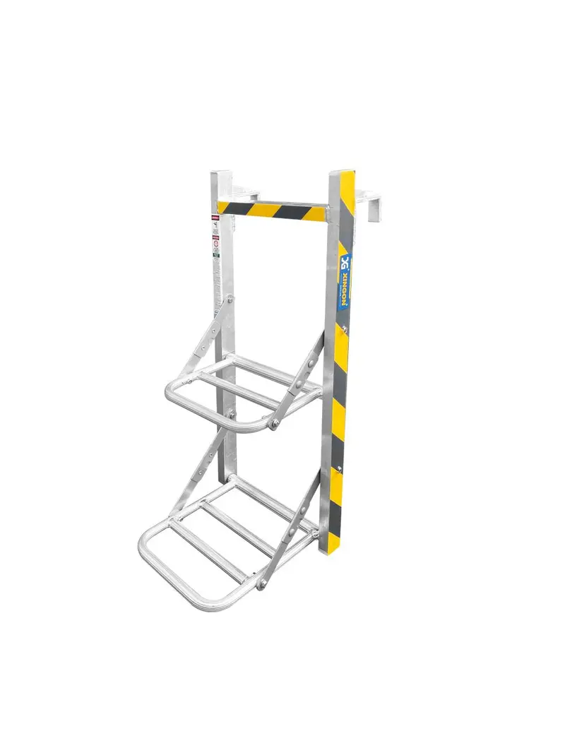 Xg Aluminum Lorry Boarding Ladder – 2-Step, Type C Configuration (L-Xg256C) 1