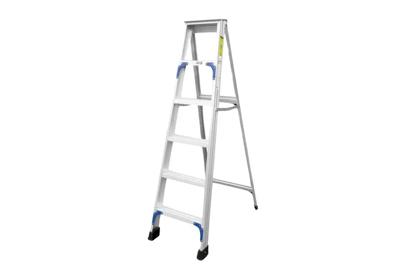 Xg L-Xg106C Aluminum A-Frame Ladder: Single-Side Access, 5 To 12 Steps, Compact Folding Design 1