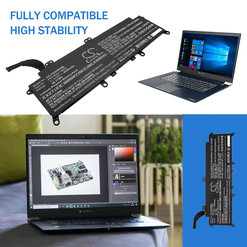 11.4V 4050Mah Li-Polymer Laptop Battery – Fits Toshiba Pa5353U-1Brs And Dynabook Tecra X50-F Series 1
