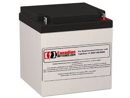 12V 26Ah Deep-Cycle Replacement Battery For Motoma Ms12V28B (Nut & Bolt F3 Terminals) 1
