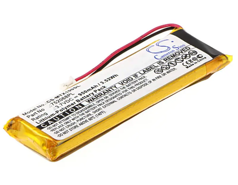 3.7V 950Mah Li-Polymer Headset Battery For Midland Btnm Series (752068Pl) 1