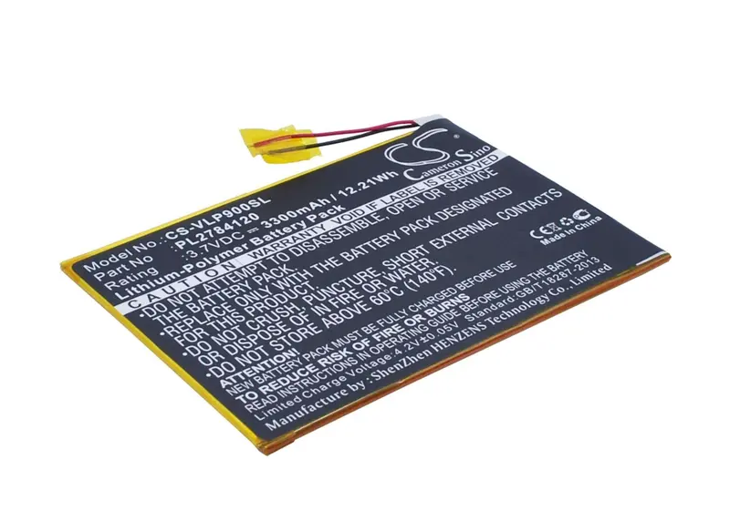 3.7V Li-Polymer Tablet Battery – 3300Mah, 12.21Wh, Fits Visual Land Pl2784120, Me-9Q & Prestige Elite 9Q (9-Inch) 1
