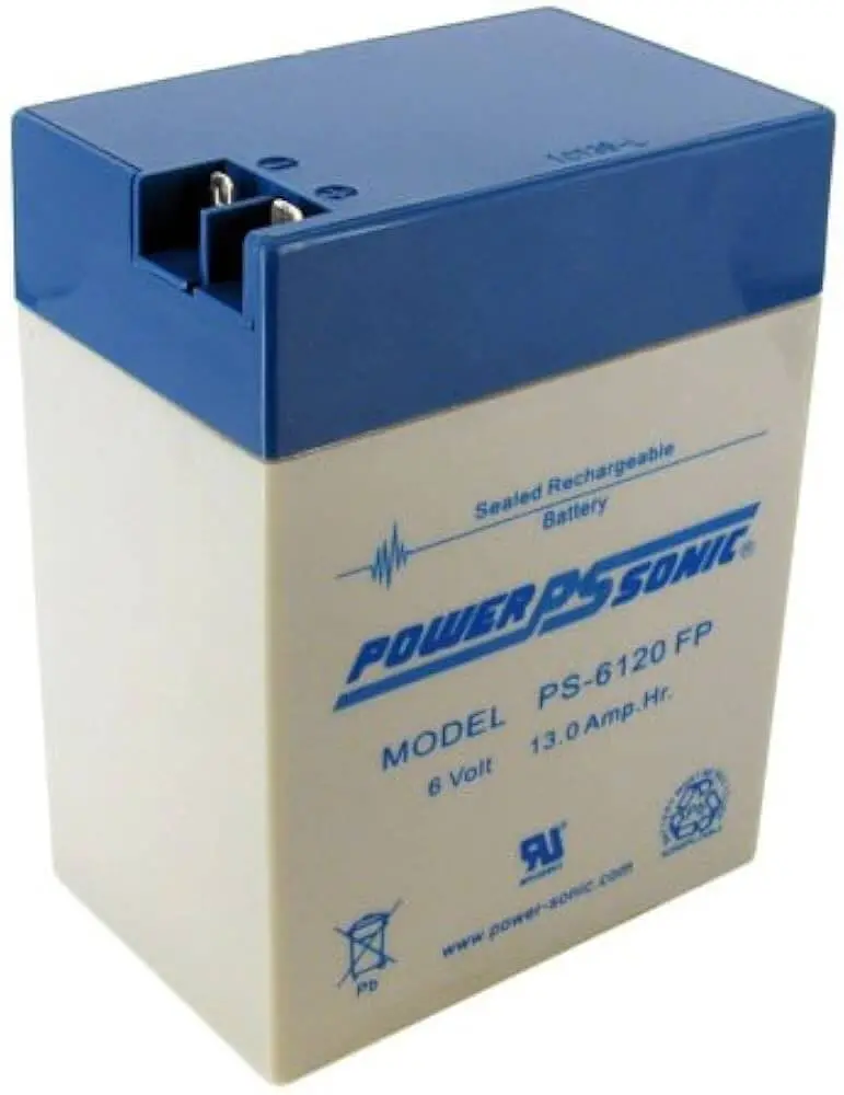 6V 14Ah Sealed Lead-Acid Replacement Battery For Multipower Mp13-6 (F1/F2 Terminals) 1
